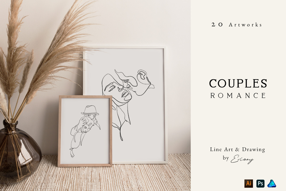 BUNDLE Line Art and illustrations, a Decorative Illustration by Eviory (Photo 7 of 28)