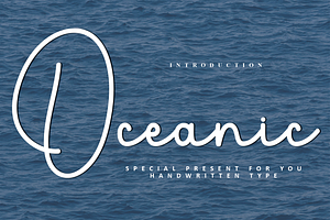 Oceanic, a Handwritten Font by FreshTypeINK