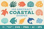 100 Abstract Sea Life Shapes, an Object Graphic by Brian Ritter Design (Thumbnail 1 of 6)