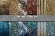 Petrol Emotions Gold Marble & Geodes, a Pattern Graphic by Blixa 6 Studios (Thumbnail 1 of 7)