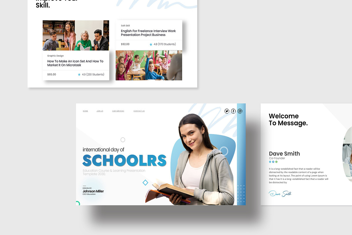 International Day Of School Template, a Presentation Template by evgenystudio (Photo 2 of 7)