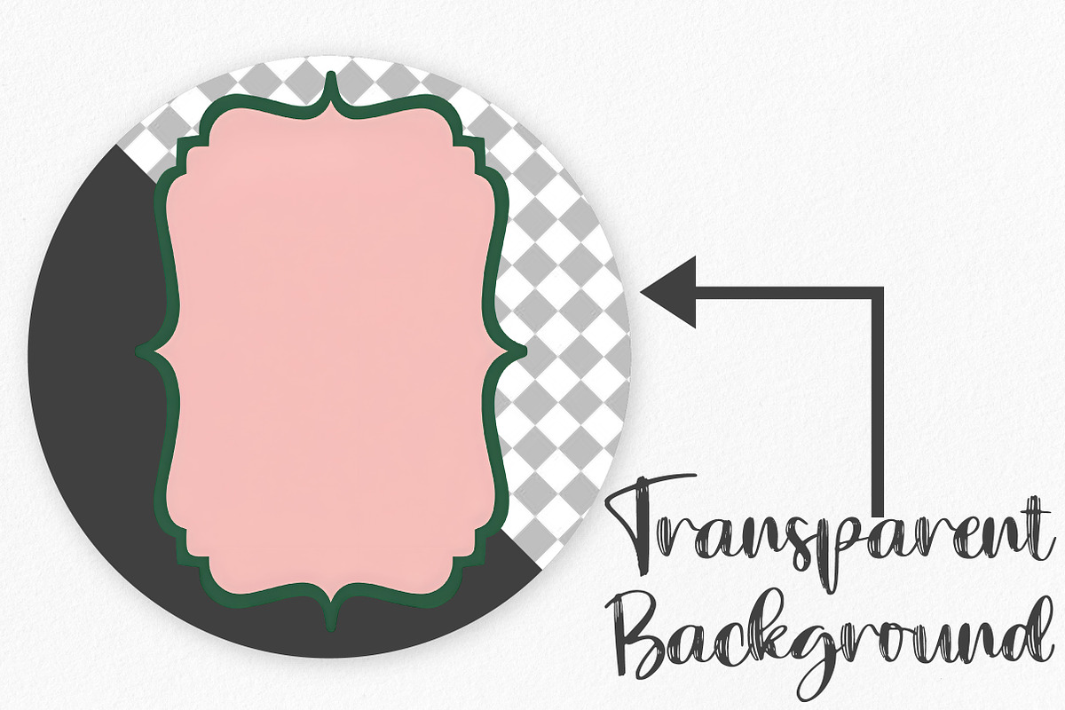 Christmas Frames PNG Clipart Bundle, an Illustration by Canvas Craft (Photo 3 of 6)