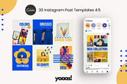 100+ Instagram Template Kit | Canva, a Templates & Theme by Yaaas Design (Thumbnail 4 of 12)