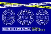 Neotoxic Futuristic Sans Serif, a Sans Serif Font by Nocturnal Workspace (Thumbnail 15 of 16)