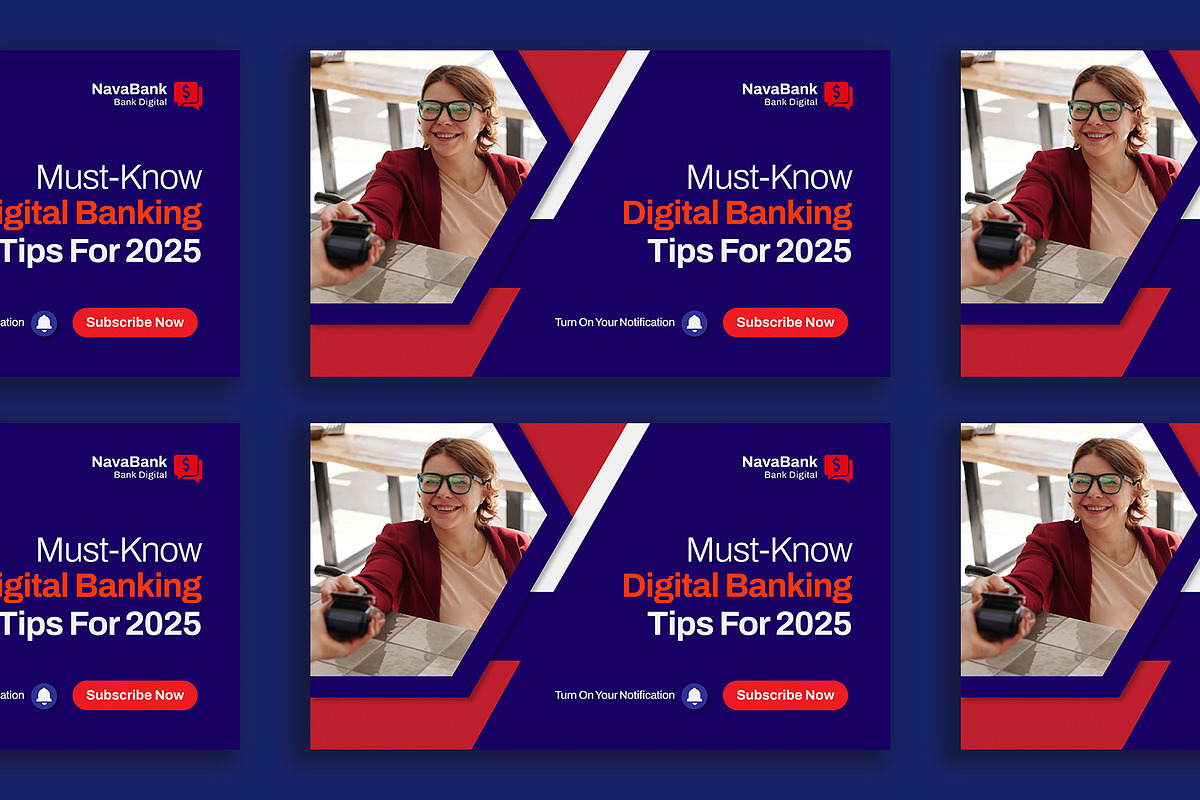 Nava Bank - YouTube Thumbnail, a Social Media Template by Esensifiksi.studio (Photo 2 of 3)