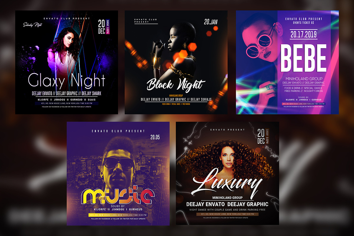 LADIES NIGHT Flyer Template Bundle, a Flyer Template by VaaniDesigns (Photo 4 of 5)