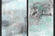 Mint & Charcoal Watercolors, a Texture Graphic by M. by mprintly (Thumbnail 4 of 6)