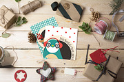 Xmas-Holiday invitation PSD mockup, a Print Template by JAY MID IMAGE (Thumbnail 2 of 3)