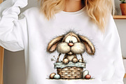 Cute Easter Clipart Bunny Png, an Illustration by designcity5 (Thumbnail 5 of 5)