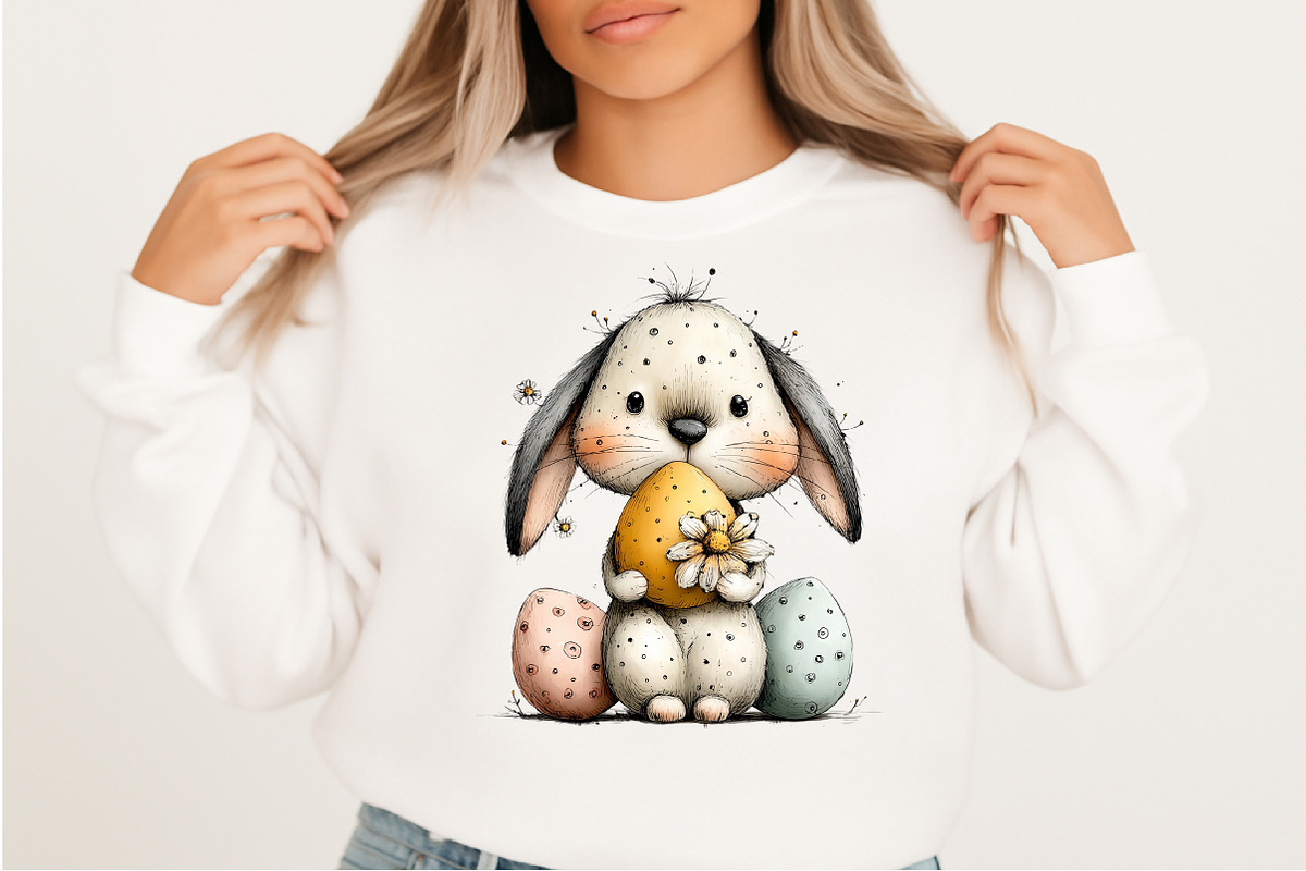 Whimsical Easter Farm Animal Clipart, an Illustration by Craft Nest (Photo 8 of 11)
