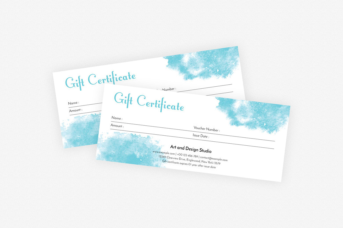 Gift Certificate, a Card Template by Amit Debnath (Photo 3 of 3)