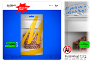 Stand-Up Pouch with Window Mockup, a Packaging Mockup by Reformer Mockup (Thumbnail 1 of 5)