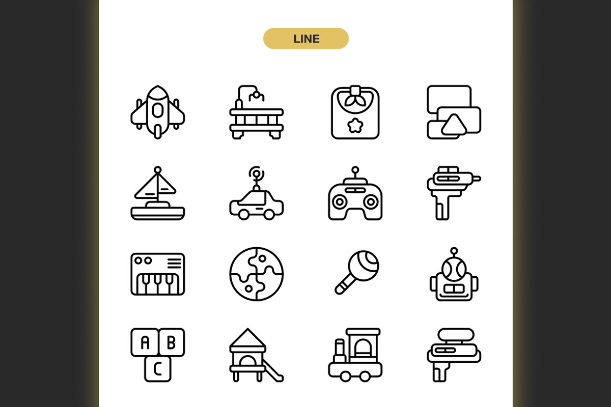 Children Toy Icons, an Icon by Spacepixel Creative (Photo 2 of 3)