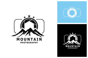 outdoor mountain photography logo, a Branding & Logo Template by Atlantis X Nurman Arbai