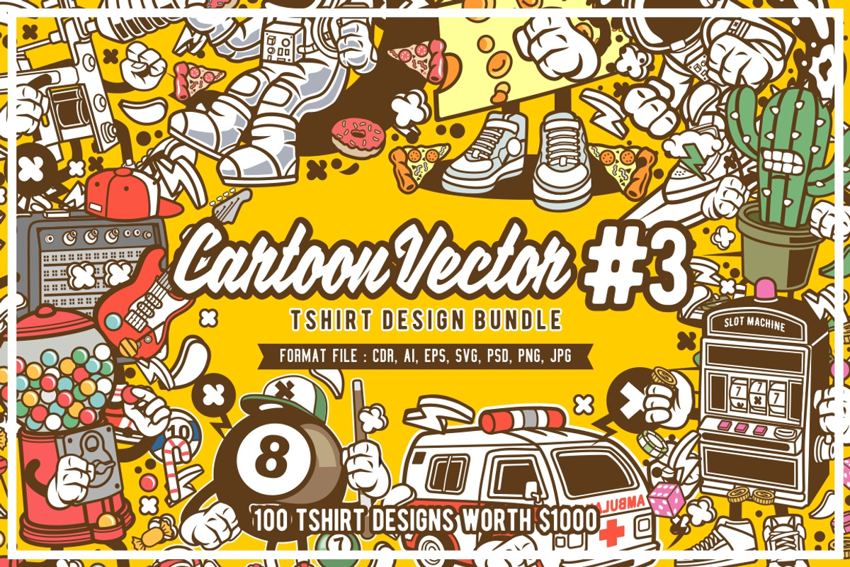 Cartoon Vector #3 Design Bundle, an Illustration by roach_graphic (Photo 1 of 18)
