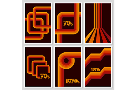 70 s Retro Seamless rainbow stripes, an Illustration by UP-Studio