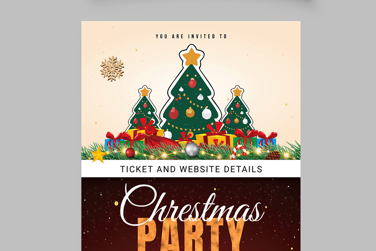 Christmas Flyer Layout, a Flyer Template by MightyDesign (Photo 2 of 8)