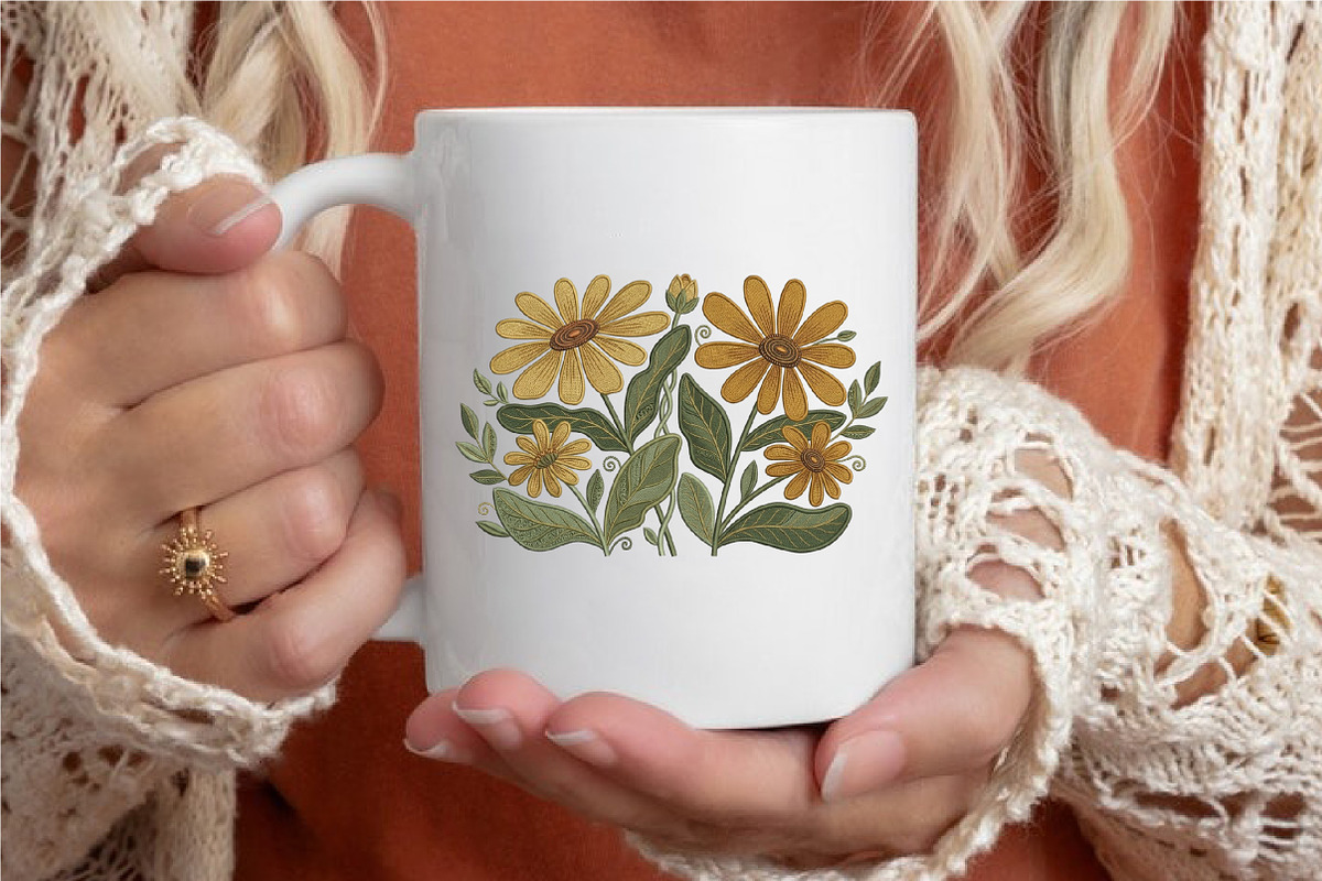 Sunflower Sublimation Design, an Illustration by designcity5 (Photo 4 of 4)