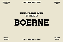 Boerne Hand Drawn Font