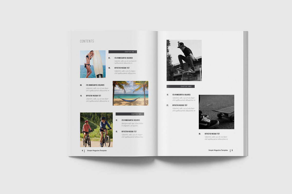 A5 Simple & Clean Magazine Template, a Magazine Template by Uloel Design (Photo 3 of 12)