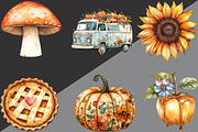 Retro Fall Png Fall Halloween, an Illustration by Black Bird Studio (Thumbnail 2 of 6)