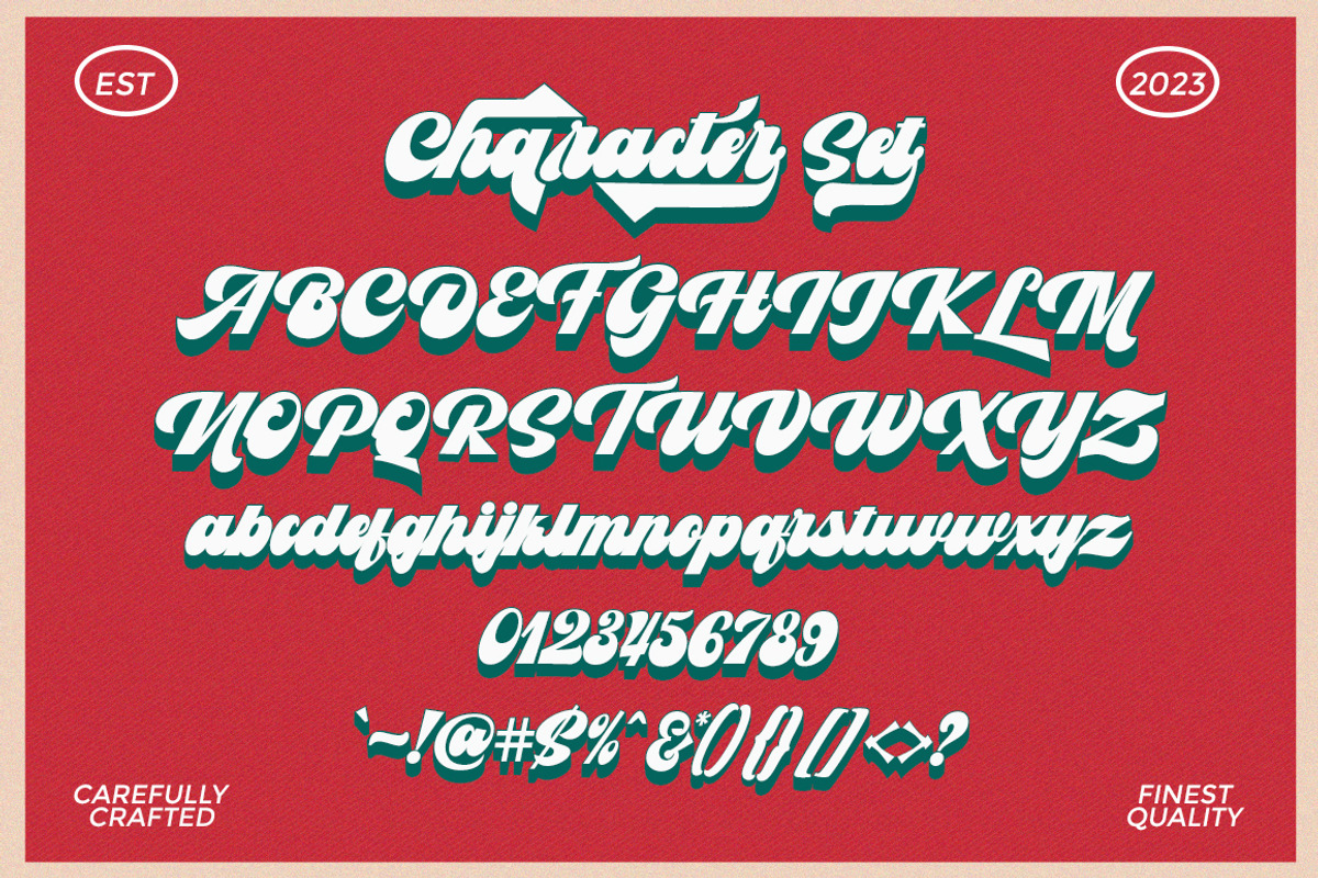 Vintage Retro Font - Pradis, a Script Font by Letter Fresh (Photo 7 of 10)