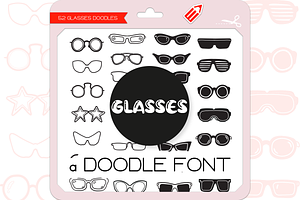 Glasses Doodles - Dingbats Font