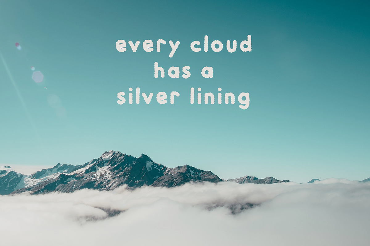 Fluffy - Cloud Typeface preview 5