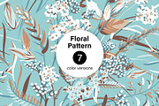 Floral Pattern, a Background Graphic by Yulia Ogneva (Thumbnail 1 of 9)
