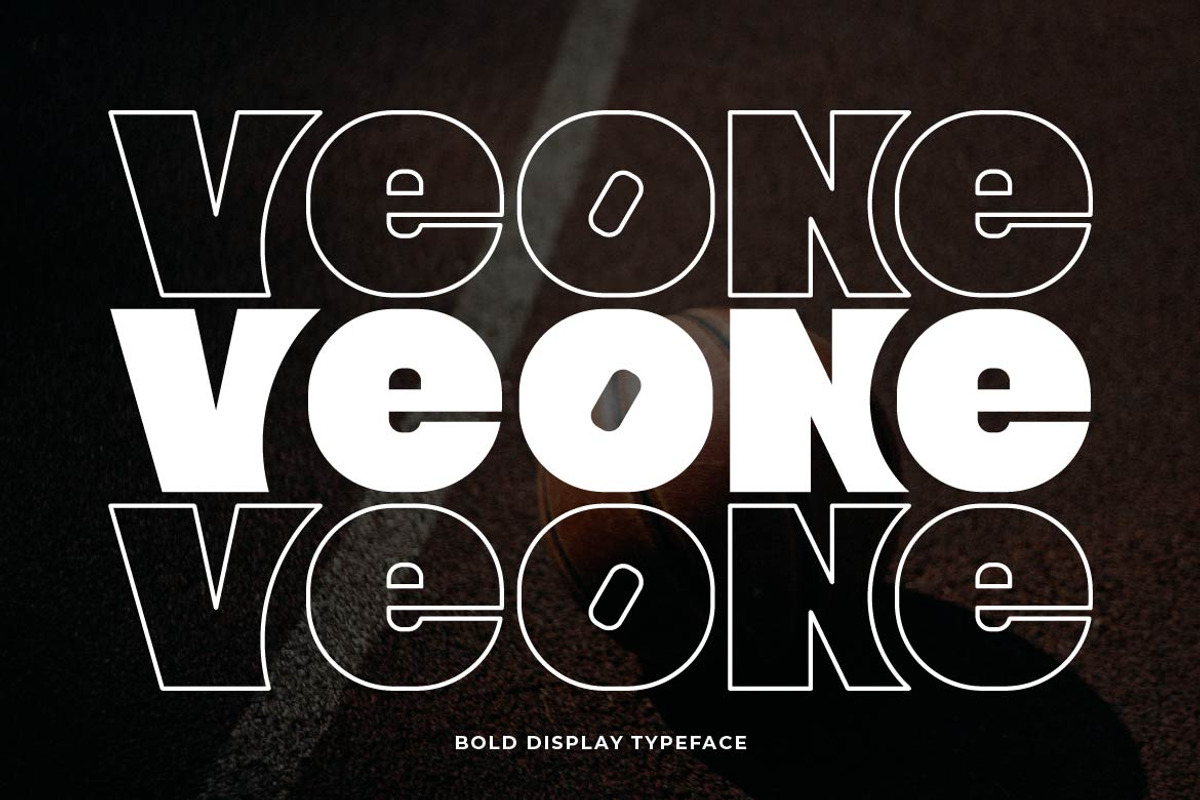 Veone – Bold Strong Display Font, a Sans Serif Font by Artiveko (Photo 1 of 8)