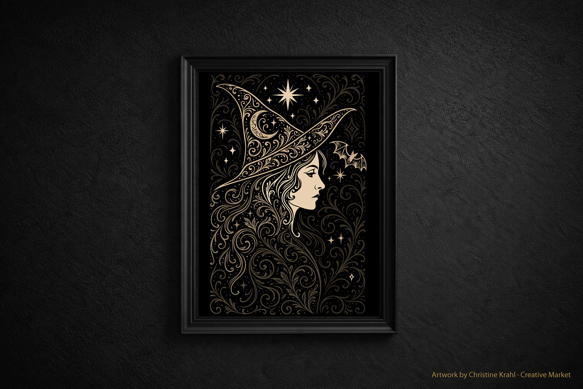 Mystic Samhain & Halloween Designs, a Seasonal Illustration by Christine Krahl (Photo 4 of 7)