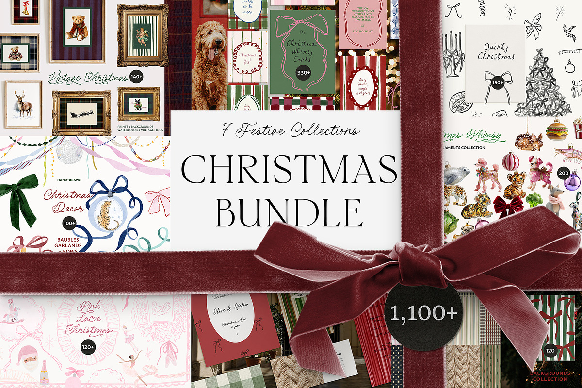 Christmas Bundle 1,000+ Graphics, an Object Graphic by Lana Elanor (Photo 1 of 8)