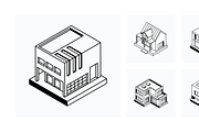 House Isometric Icons, a Duotone Icon by Vectors Market (Thumbnail 12 of 12)