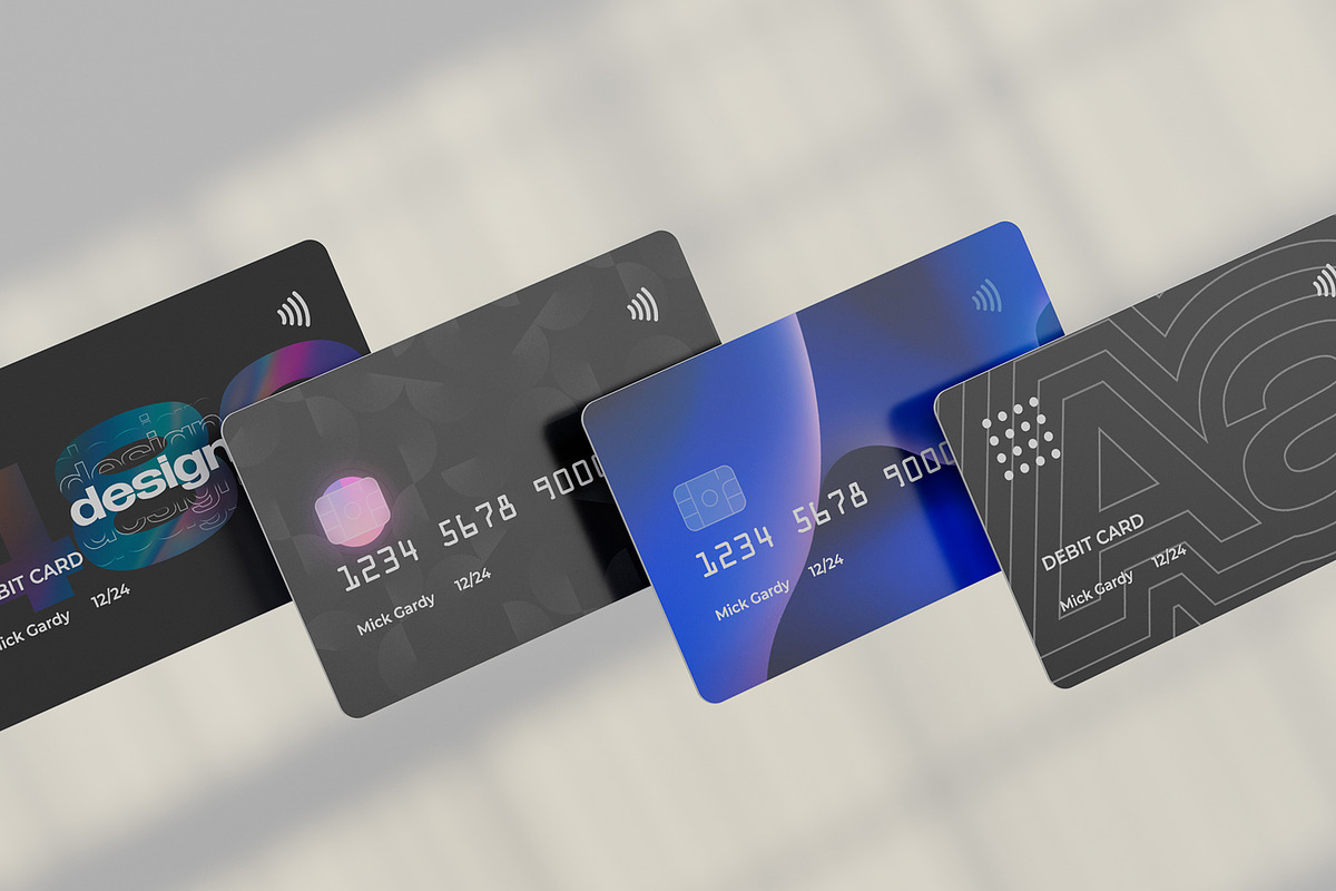 Credit Card Mockup, an Advertising Mockup by Pixel_Vision_Store (Photo 4 of 9)