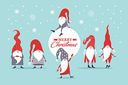 Christmas Gnomes, a Seasonal Illustration by lenlis (Thumbnail 1 of 9)