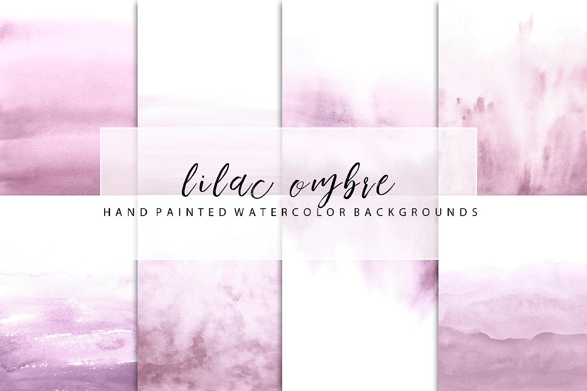 lilac ombre watercolor, a Texture Graphic by GraphicRain (Photo 1 of 6)