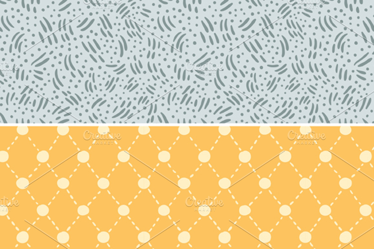 Stardust seamless patterns set preview 3