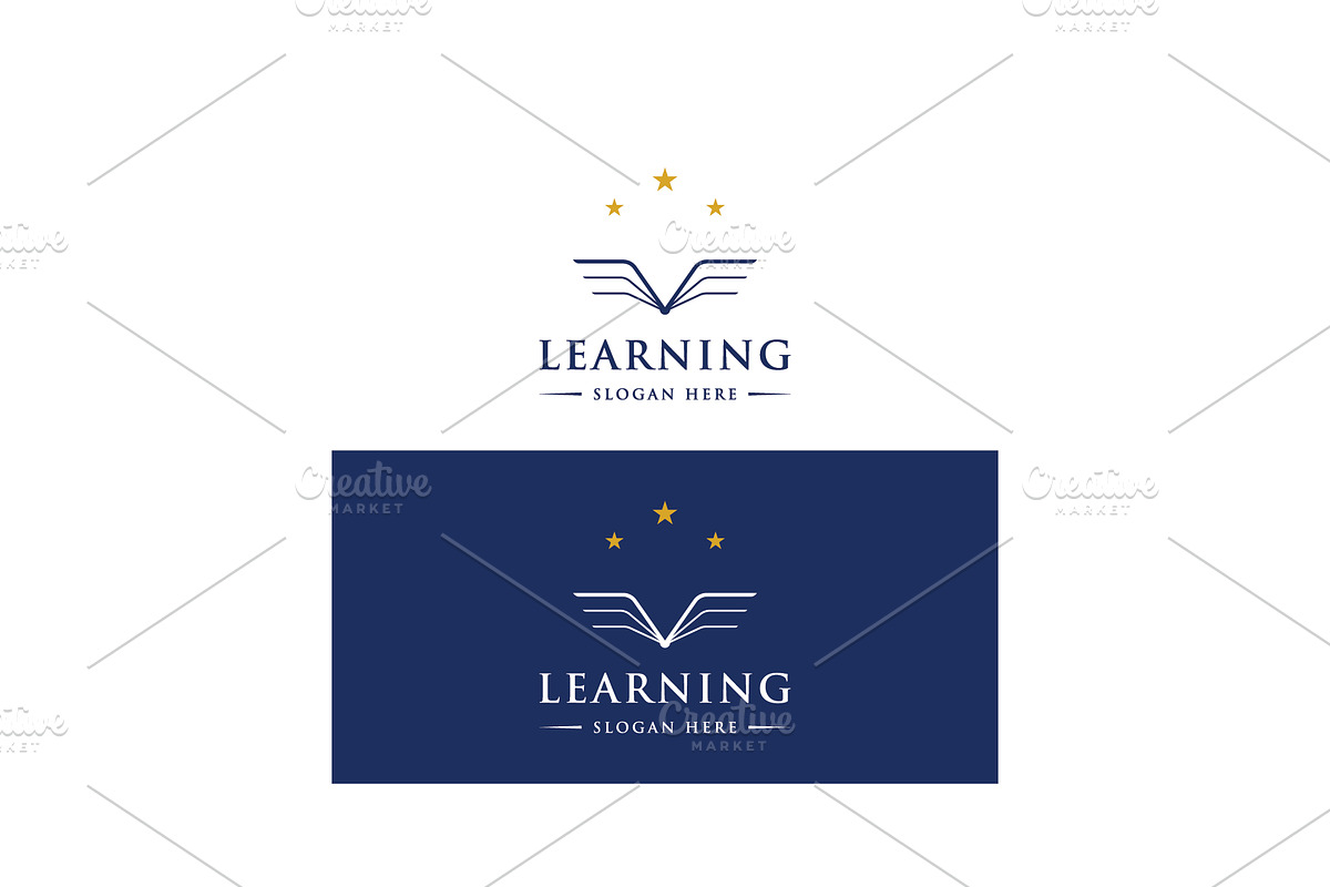 Creative educational book logo desig, a Branding & Logo Template by LOGOCREATIVE