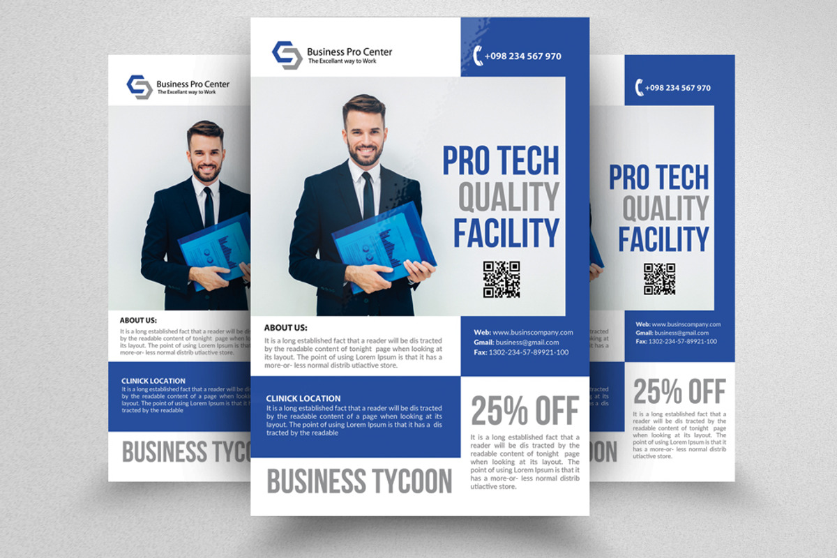 100 Business Flyers Mega Bundle, a Flyer Template by Design Up (Photo 85 of 100)