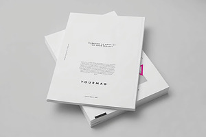 Back Cover A4 Magazine Mockup