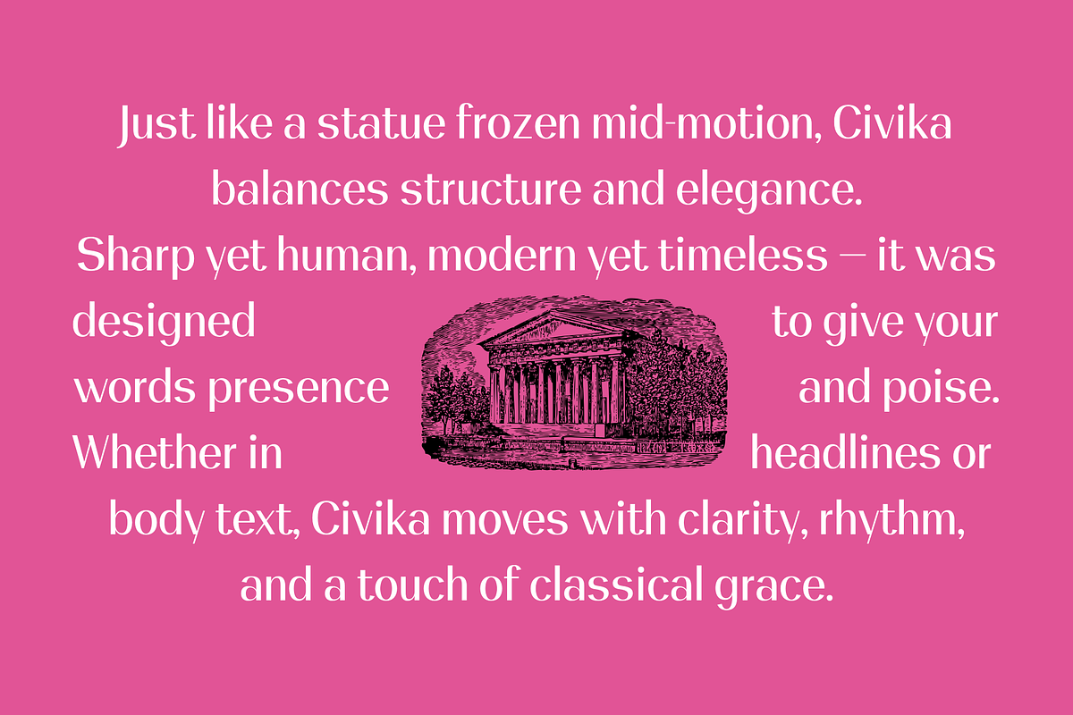 Civika, a Sans Serif Font by BiancaXavier (Photo 2 of 9)