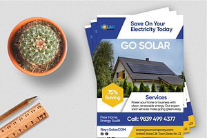Creative Go Solar Flyer Design