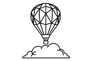 Hot Air Balloon Silhouette Bundle, an Object Illustration by Gaye Art (Thumbnail 18 of 31)
