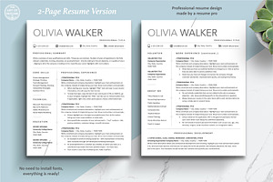 Modern Resume Templates, CV Designs