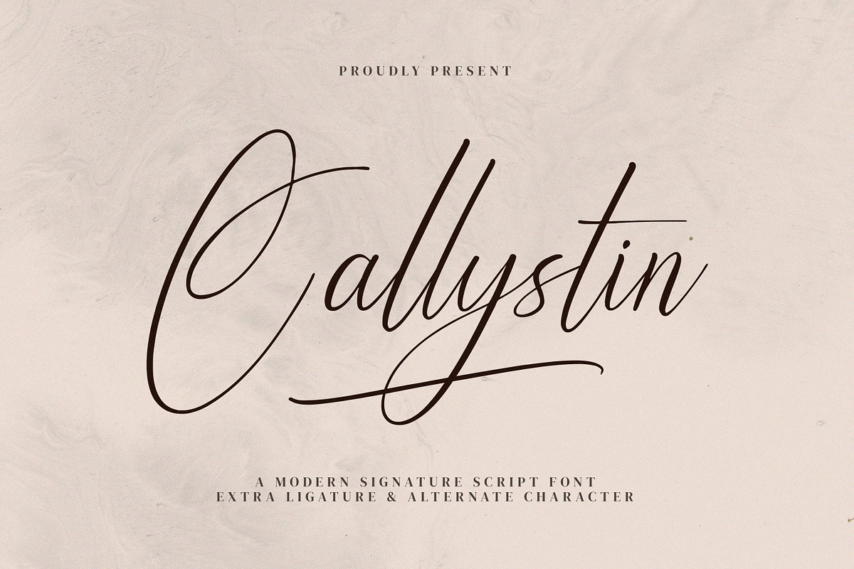 Callystin, a Script Font by Goresan Studio (Photo 1 of 15)