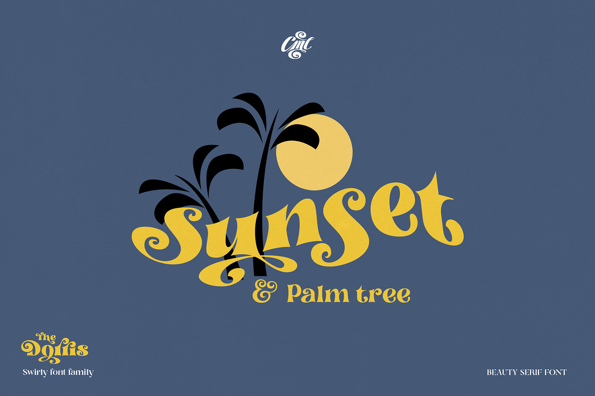 Dorris - Swirly Summer font family, a Slab Serif Font by creativemedialab (Photo 14 of 18)