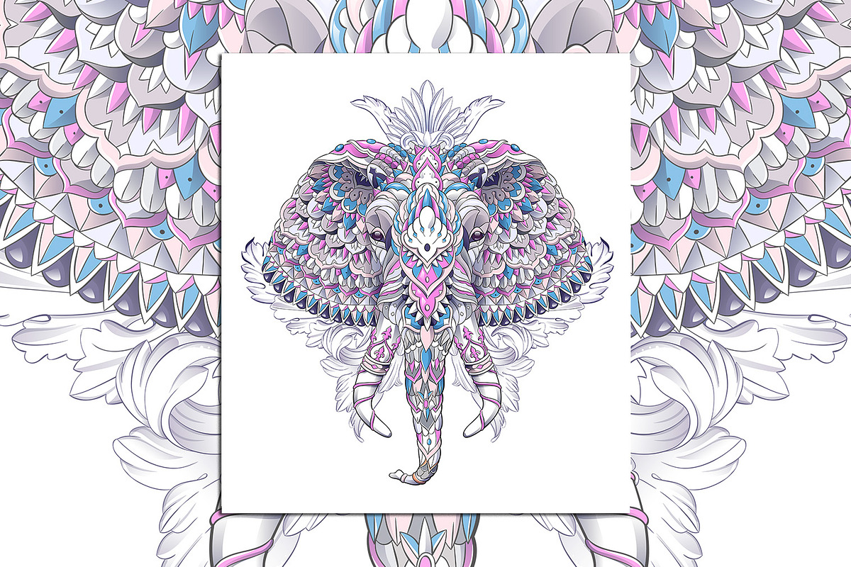 Ethnic Collection: Elephant, an Animal Illustration by ArtoJoy (Photo 5 of 5)