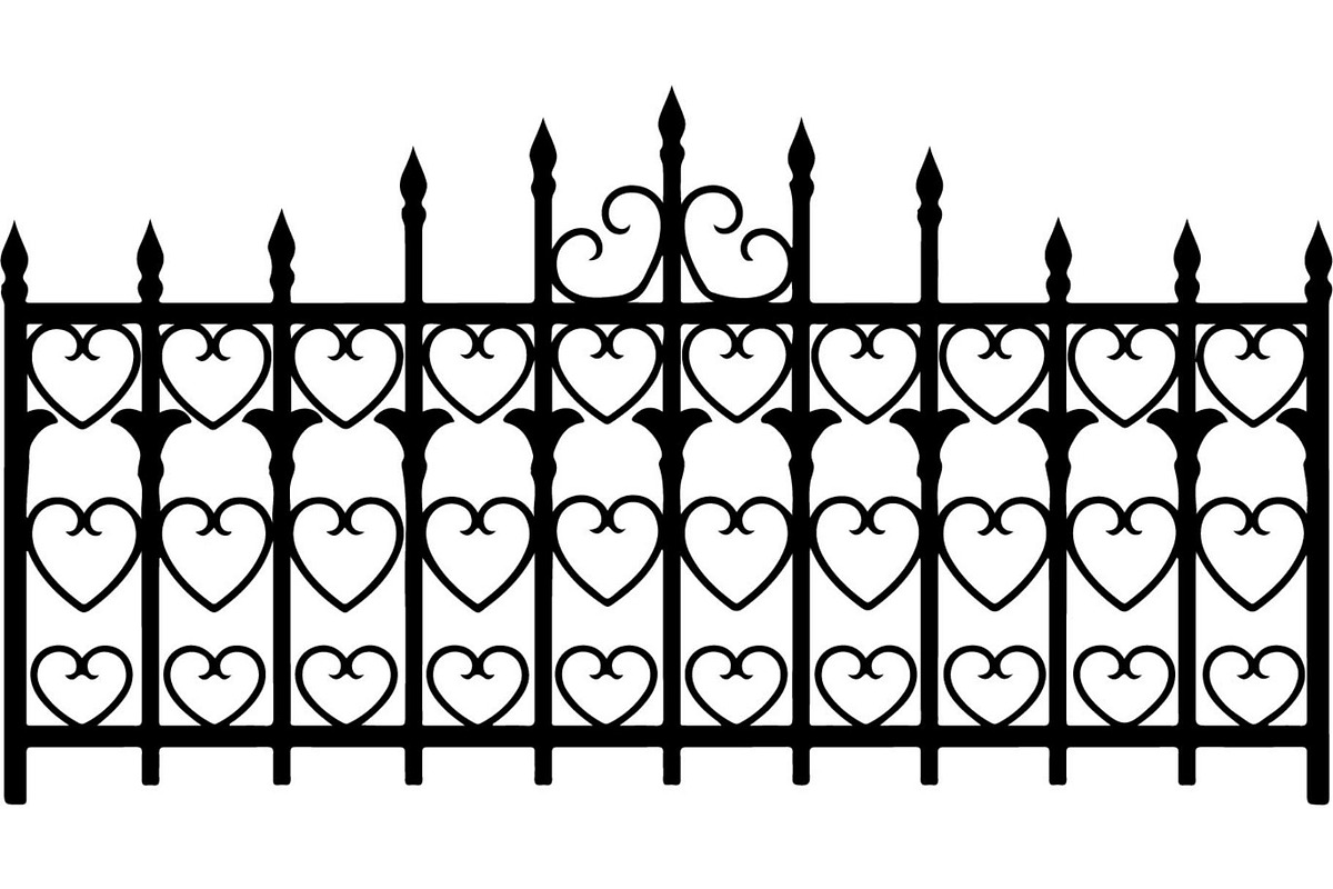 Luxury Scrollwork Iron Fence, an Object Graphic by Designer_Momina (Photo 5 of 14)
