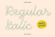 CS Renita Dashed, a Script Font by Craft Supply Co. (Thumbnail 3 of 8)