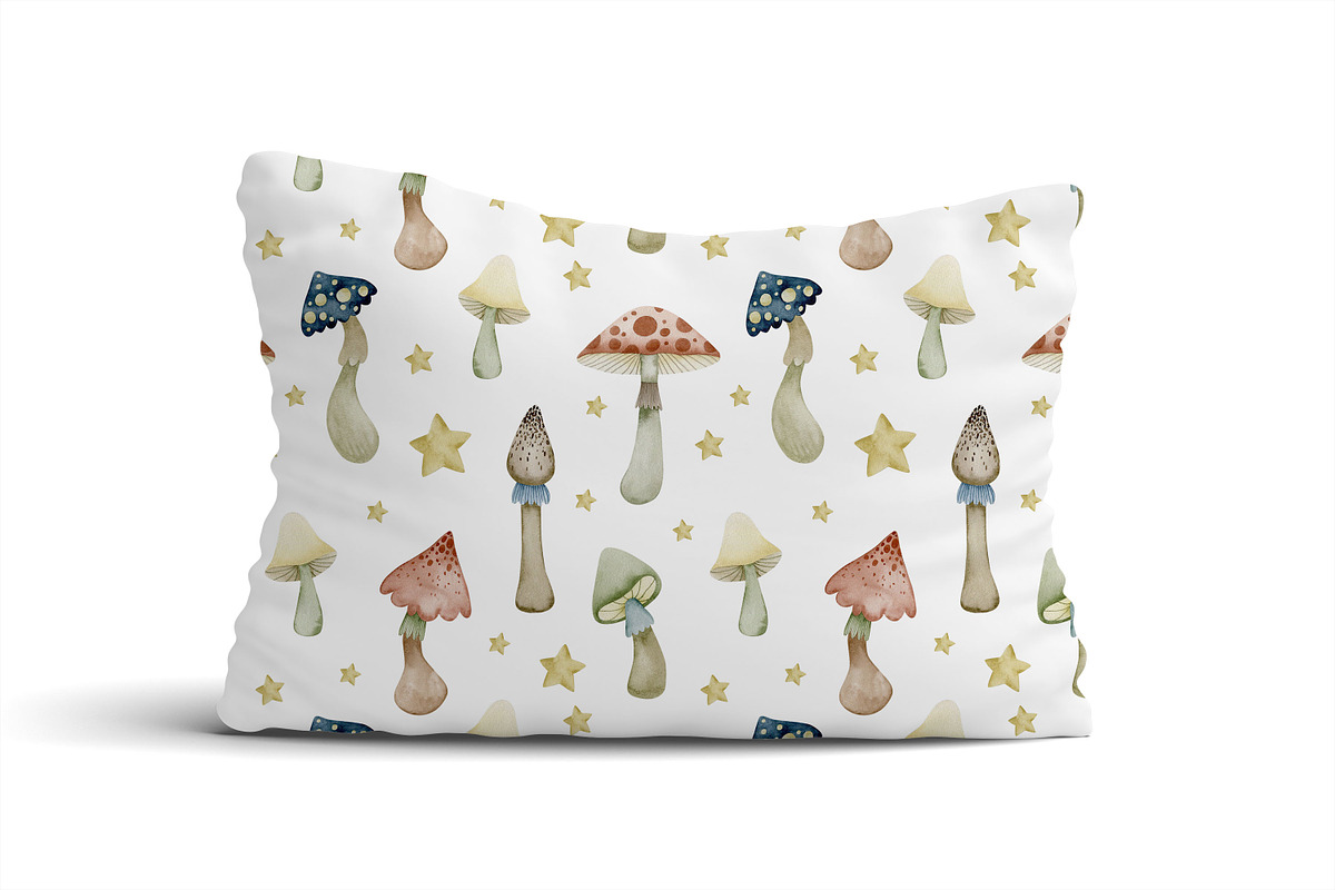 Watercolor mushrooms collection., a Decorative Illustration by Kira Konoshenko (Photo 10 of 12)
